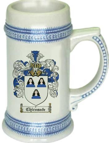 Chirnsede Coat of Arms Stein / Family Crest Tankard Mug Cheap Sale With Paypal