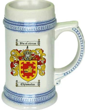 Chissolm Coat of Arms Stein / Family Crest Tankard Mug Cheapest Sale Online