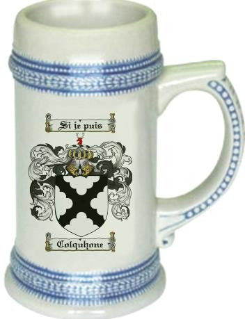 Colquhone Coat of Arms Stein / Family Crest Tankard Mug Sale Cheap Pices