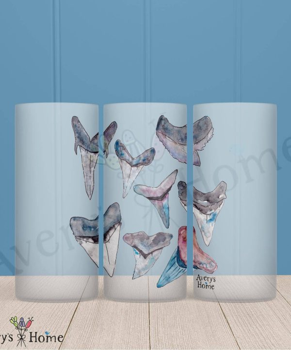 Shark Teeth Frosted Drinking Glass Dishwasher Safe Clearance Recommend
