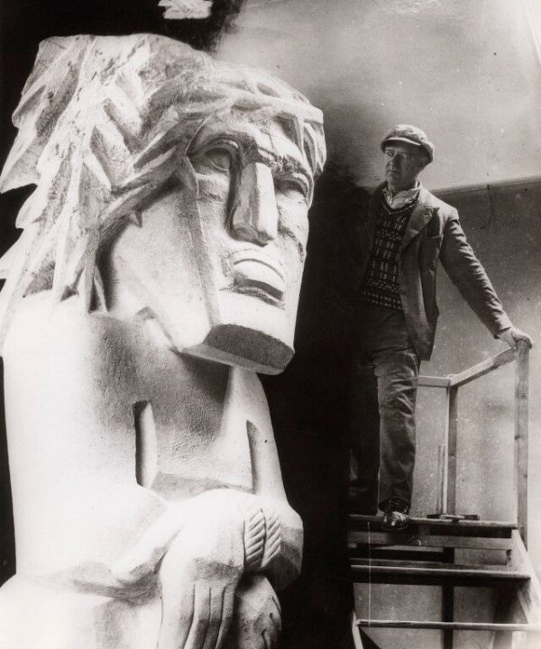 Jacob Epstein with 'Behold The Man' Portrait Print Geniue Stockist Online