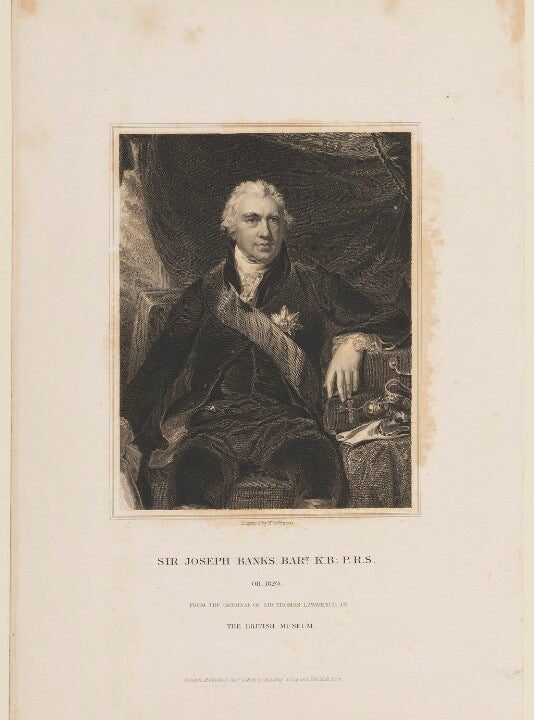 Sir Joseph Banks, Bt Portrait Print Free Shipping Low Cost