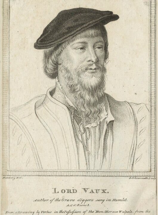 Thomas Vaux, 2nd Baron Vaux of Harrowden Portrait Print Clearance 2025 Unisex