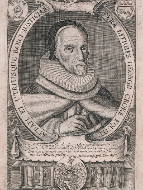 Sir George Croke Portrait Print Clearance Fashionable