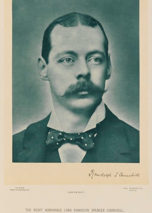 Lord Randolph Churchill Portrait Print Huge Surprise Cheap Online