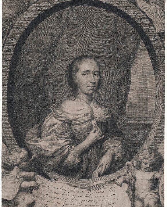 Anna Maria van Schurman Portrait Print Cheap Sale Ebay