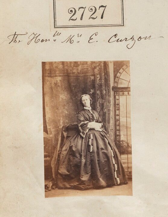 Hon. Mrs E. Curzon Portrait Print Very Cheap Sale Online