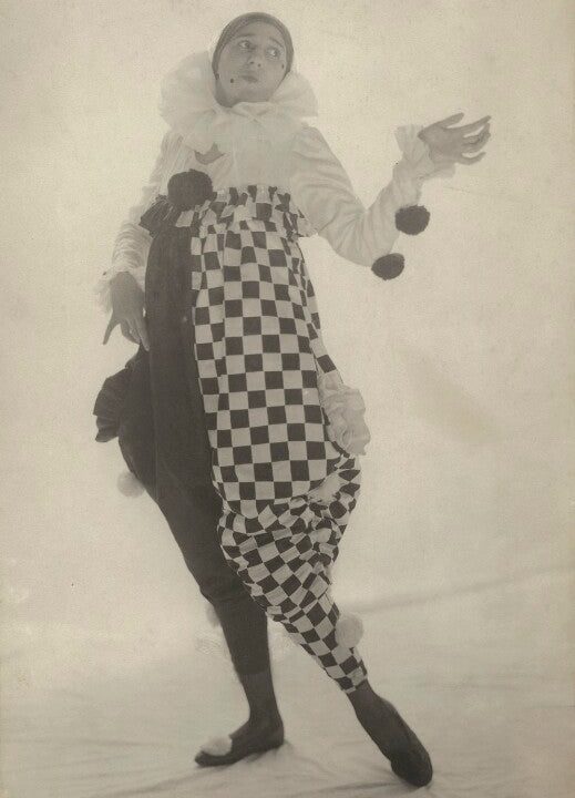 Cavendish Morton as Pierrot Portrait Print Cheap Sale Supply