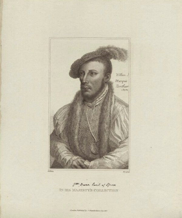 William Parr, Marquess of Northampton Portrait Print Fast Delivery For Sale