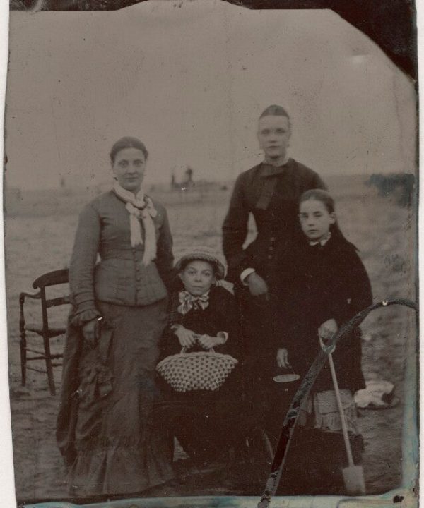 Family group (Four unknown sitters) Portrait Print Buy Cheap Browse