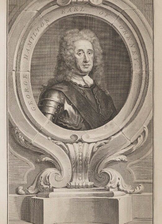 George Hamilton, 1st Earl of Orkney Portrait Print Grey Outlet Store Online