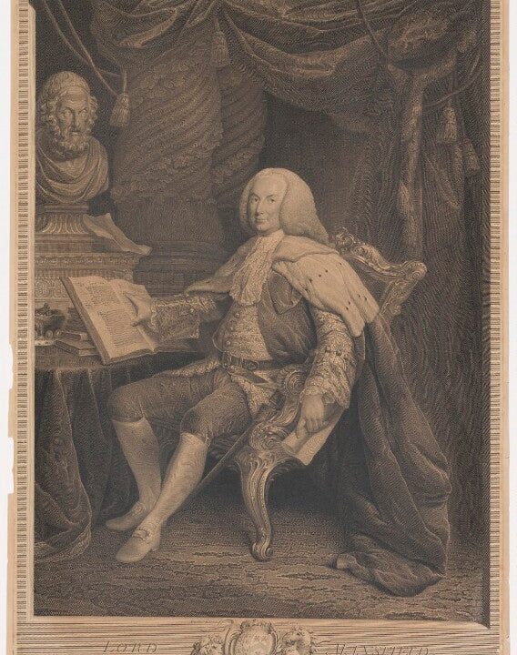 William Murray, 1st Earl of Mansfield Portrait Print For Cheap Pice