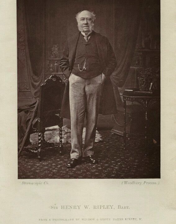 Sir Henry William Ripley, 1st Bt Portrait Print 2025 Newest
