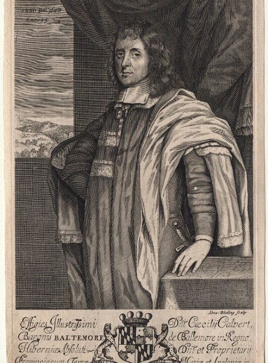 Cecil Calvert, 2nd Baron Baltimore Portrait Print Browse For Sale