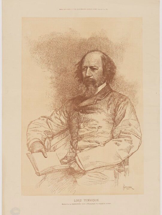 Alfred, Lord Tennyson Portrait Print Sale Cheap Pice