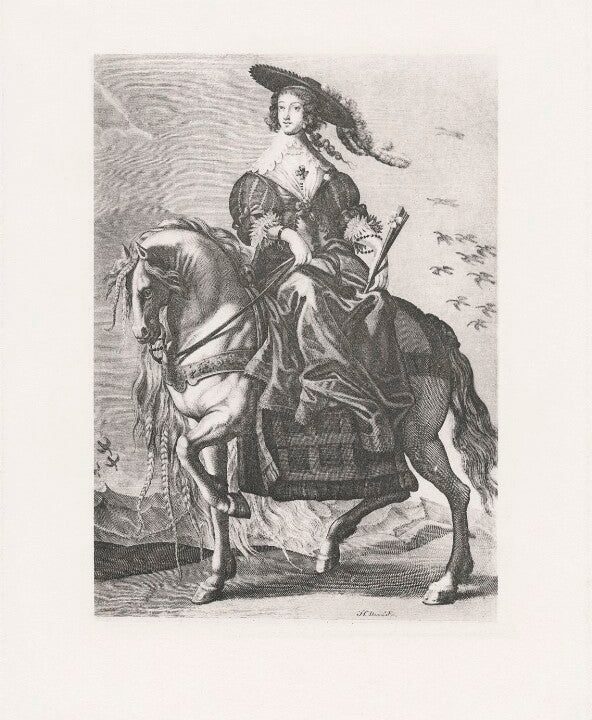 Henrietta Maria Portrait Print Free Shipping The Cheapest