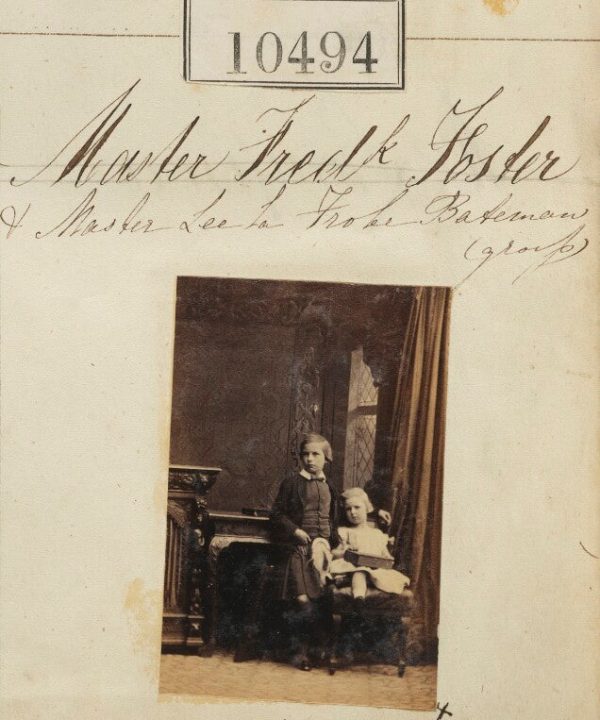 Master Frederick Foster; Master Lee La Frobe Bateman Portrait Print Clearance Order