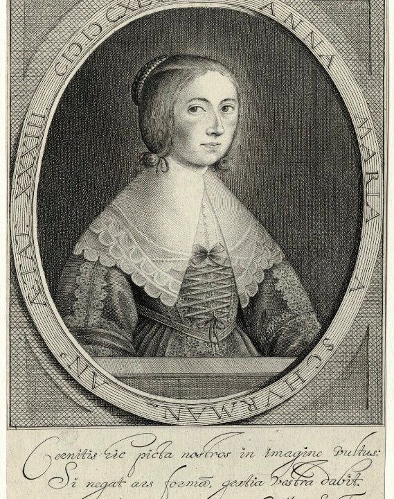 Anna Maria van Schurman Portrait Print Outlet Excellent