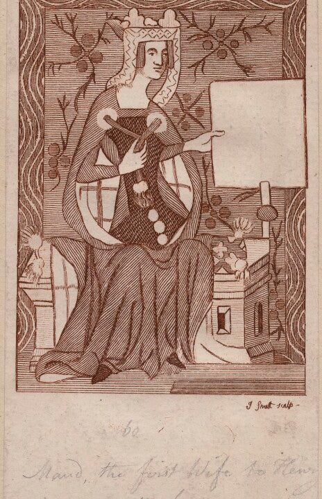 Matilda (Edith, Mold, Matilda of Scotland) Portrait Print Free Shipping Low Pice