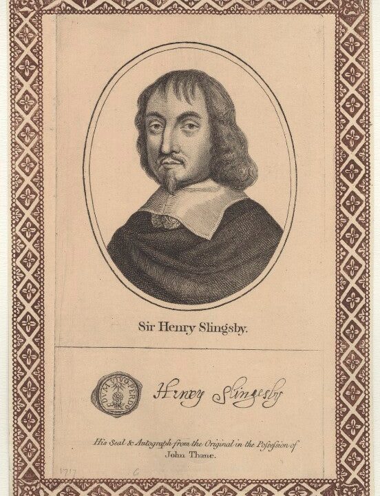 Sir Henry Slingsby, Bt Portrait Print Buy Cheap Cheapest