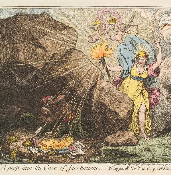'A peep into the cave of Jacobinism' Portrait Print Pay With Paypal
