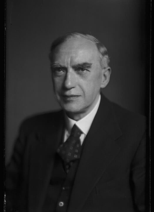 Sir Joseph Hallsworth Portrait Print Visit