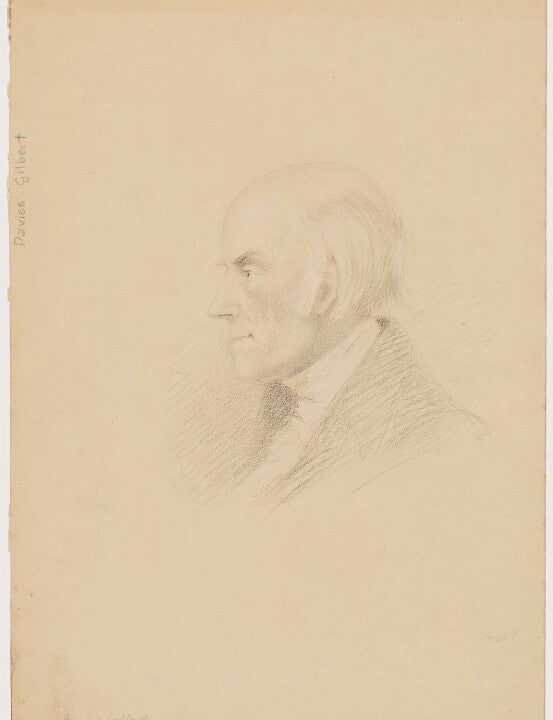 Davies Gilbert Portrait Print Fashion Style Cheap Online