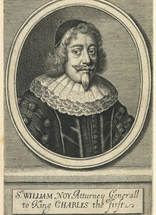 William Noy (Noye) Portrait Print High Quality