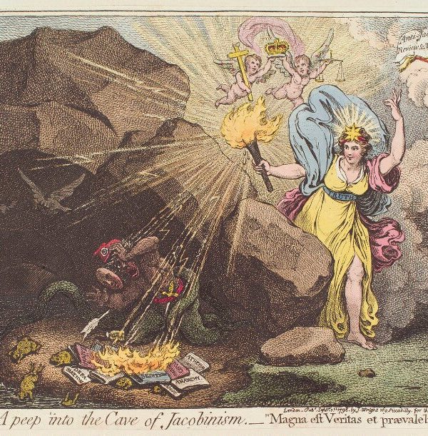 'A peep into the cave of Jacobinism' Portrait Print Cheap Footlocker