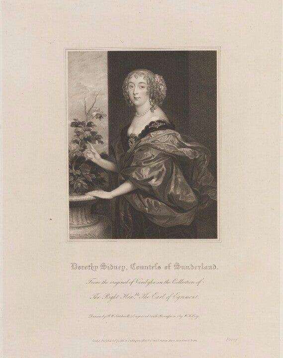 Dorothy Spencer (née Sidney), Countess of Sunderland Portrait Print Outlet For Sale