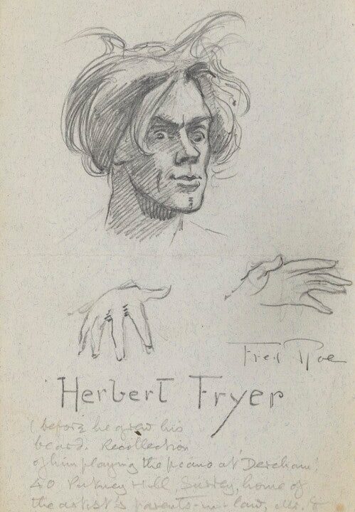 Herbert Fryer Portrait Print Outlet Pices