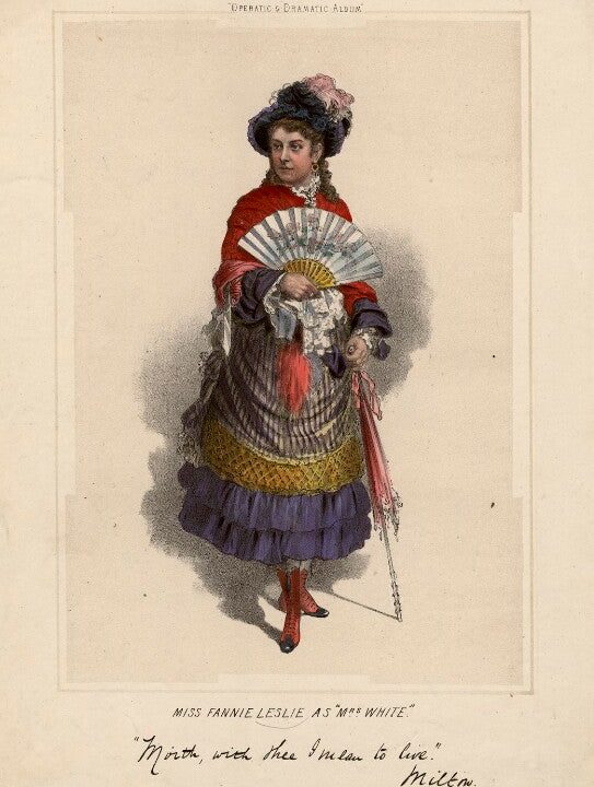 Fannie Leslie as Mrs White Portrait Print Factory Outlet Cheap Pice
