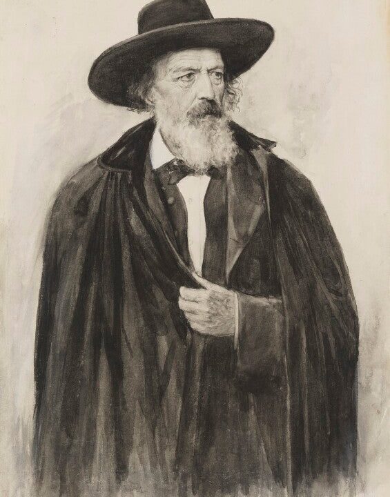 Alfred, Lord Tennyson Portrait Print Browse Cheap Pice