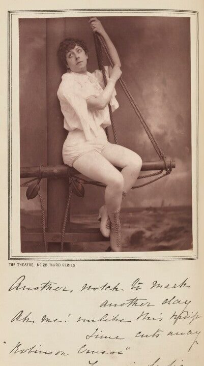 Fannie Leslie as Robinson Crusoe in 'Robinson Crusoe' Portrait Print Cheap Sale Eastbay