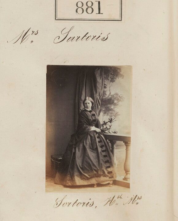 Hon. Mary Frances Sartoris (née Barrington) Portrait Print Sast For Sale