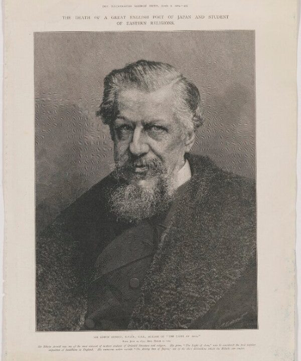 Sir Edwin Arnold Portrait Print Free Shipping Clearance