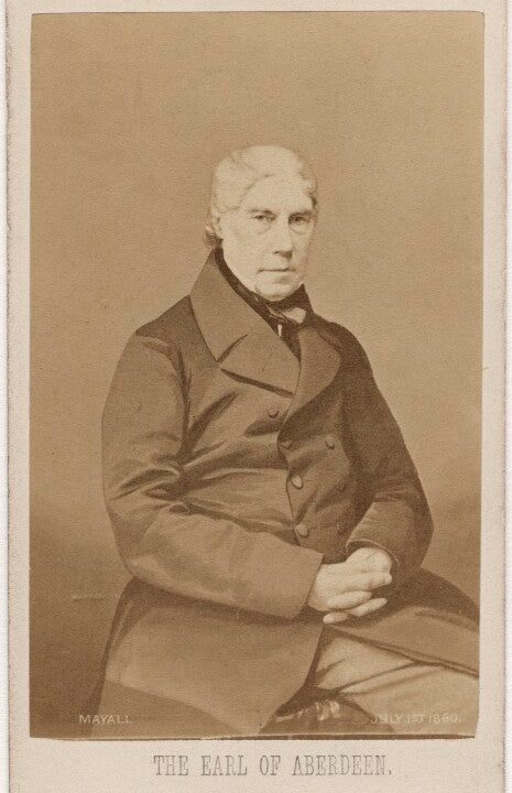 George Hamilton Gordon, 4th Earl of Aberdeen Portrait Print Genuine For Sale