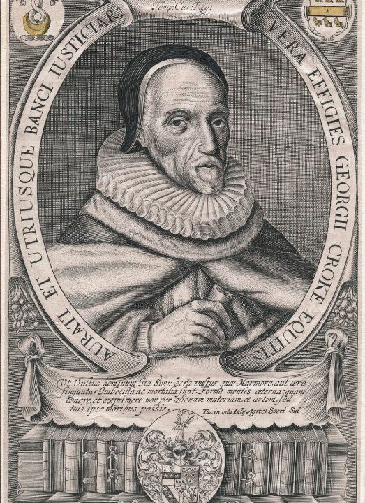 Sir George Croke Portrait Print Cheap Low Pice