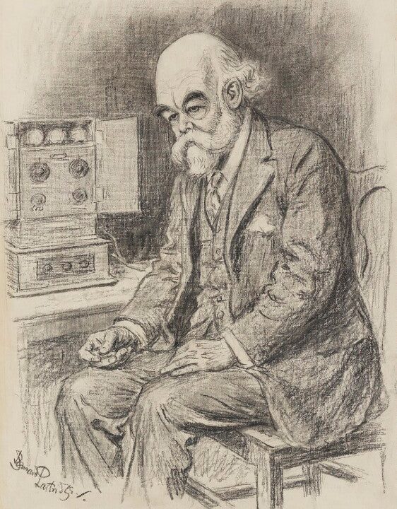 Sir Oliver Joseph Lodge Portrait Print Best Place To Buy