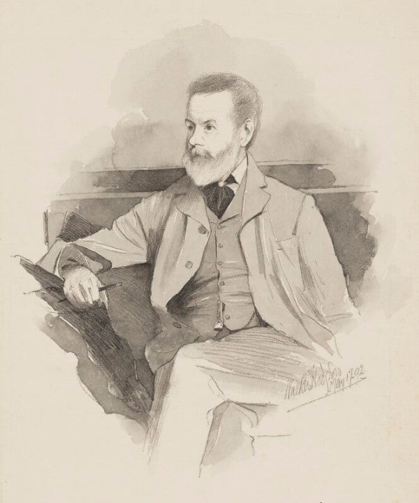 Charles Green Portrait Print Huge Surprise For Sale