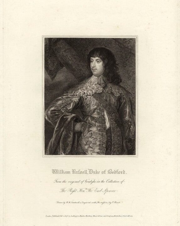 William Russell, 1st Duke of Bedford Portrait Print Classic