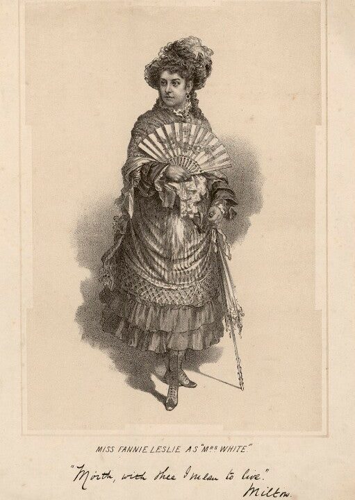 Fannie Leslie as Mrs White Portrait Print 2025 New Cheap Pice