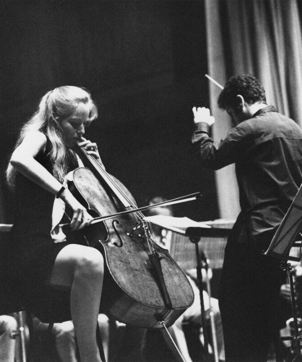 Jacqueline du Pré; Daniel Barenboim Portrait Print Cheap Sale Sast