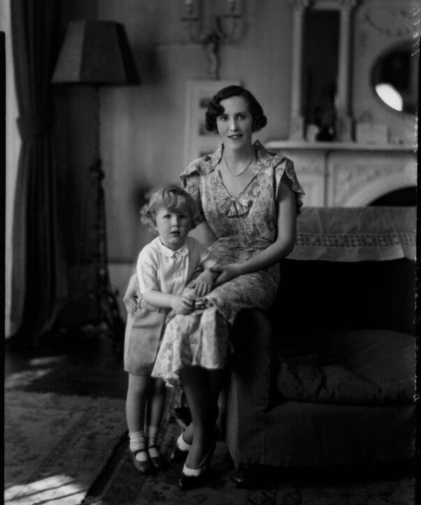 Hon. Mrs Hamilton-Russell and her son Portrait Print Cheap 2025 Newest