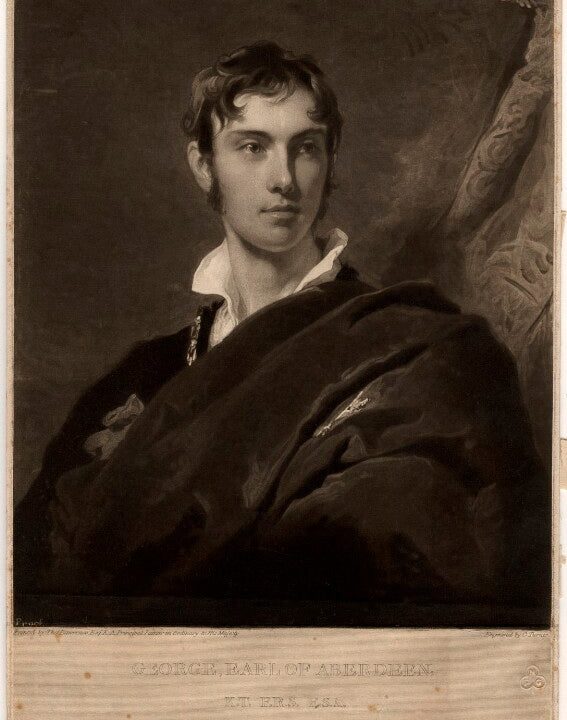 George Hamilton Gordon, 4th Earl of Aberdeen Portrait Print Low Cost