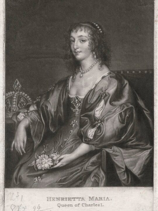 Henrietta Maria Portrait Print Cheap Sale Big Sale