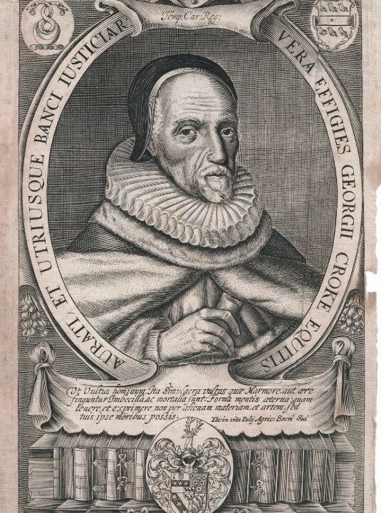 Sir George Croke Portrait Print Very Cheap