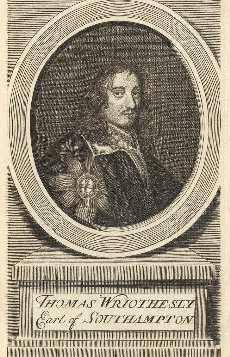 Thomas Wriothesley, 4th Earl of Southampton Portrait Print Browse For Sale