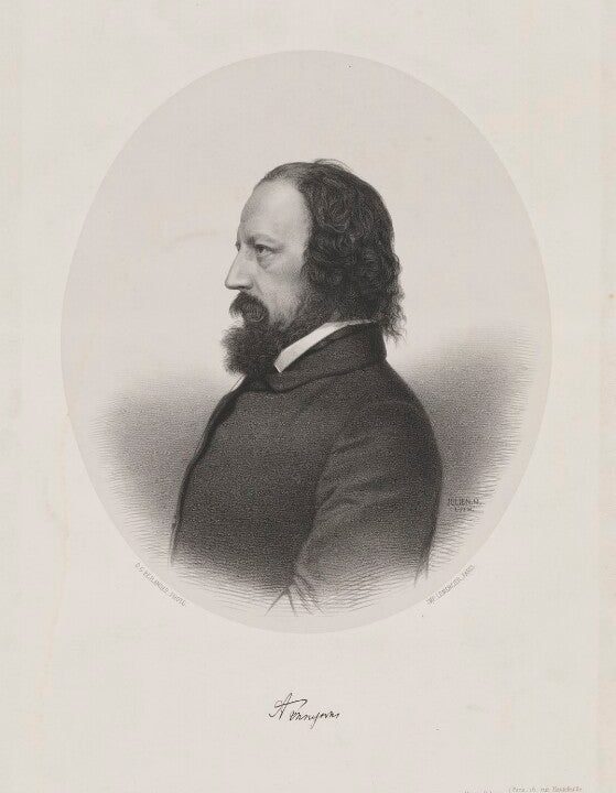 Alfred, Lord Tennyson Portrait Print Clearance Manchester Great Sale