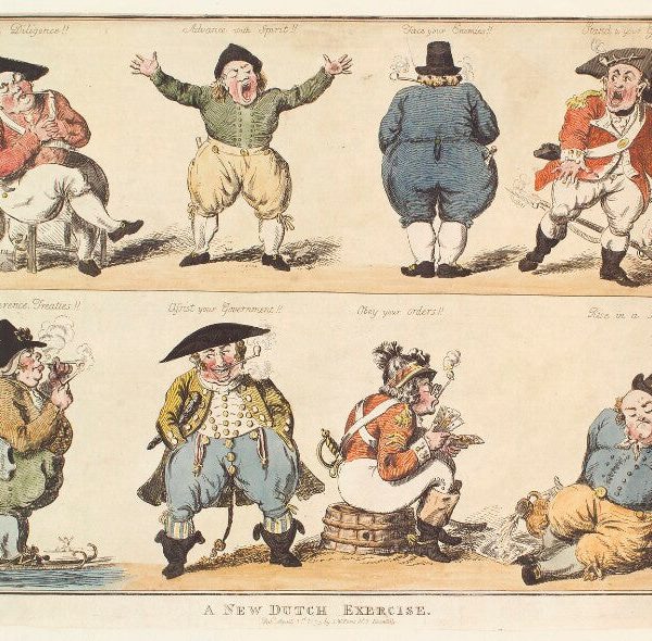 'A new Dutch exercise' Portrait Print Low Cost Cheap Online